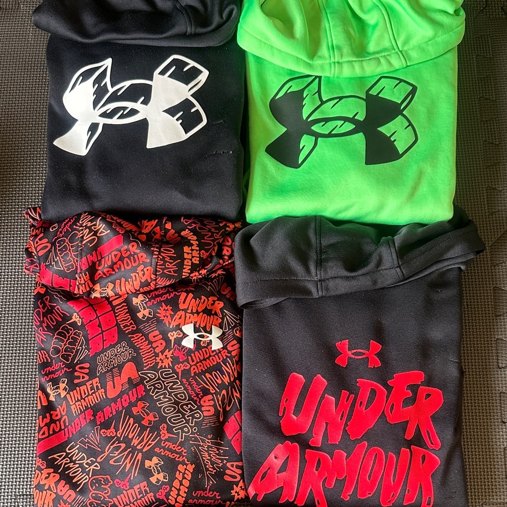 Under Armour Graphic Hoodies - (4 hoodies)